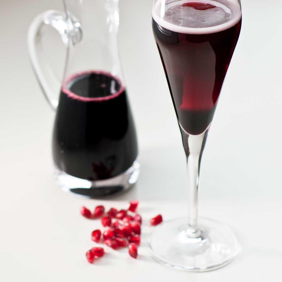 Spiced Red Wine Syrup for Reinvented Sparkling Kir
