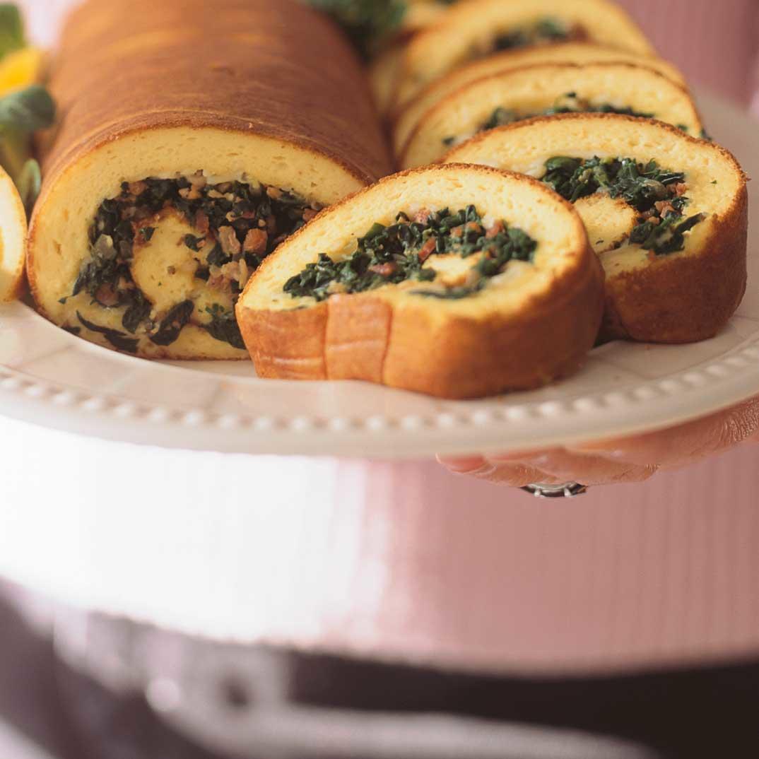 Spinach Omelet Roll