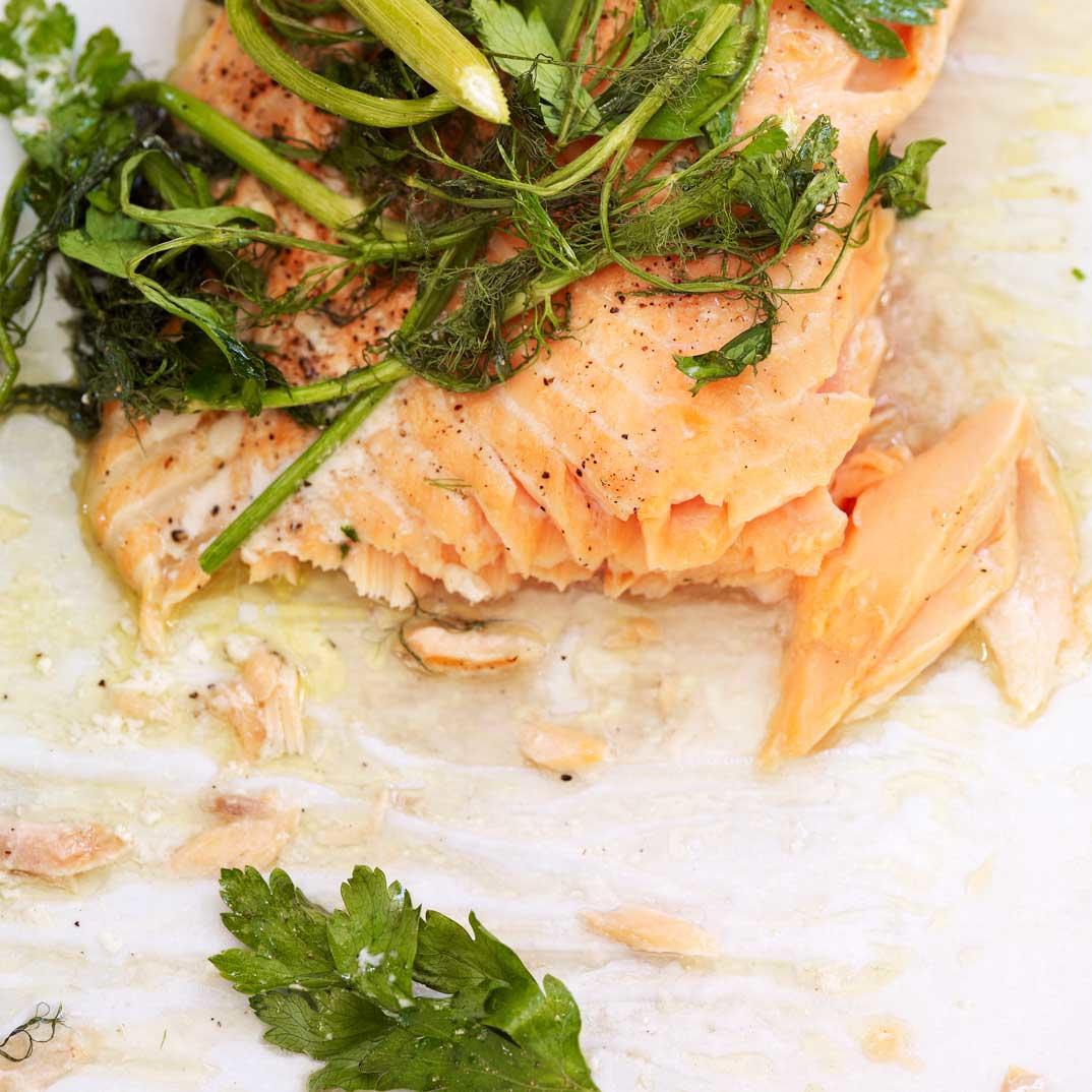 Steamed Salmon Confit 