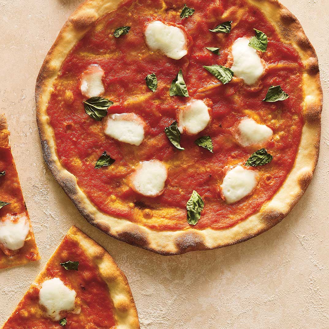 Thin-Crust Margherita Pizza