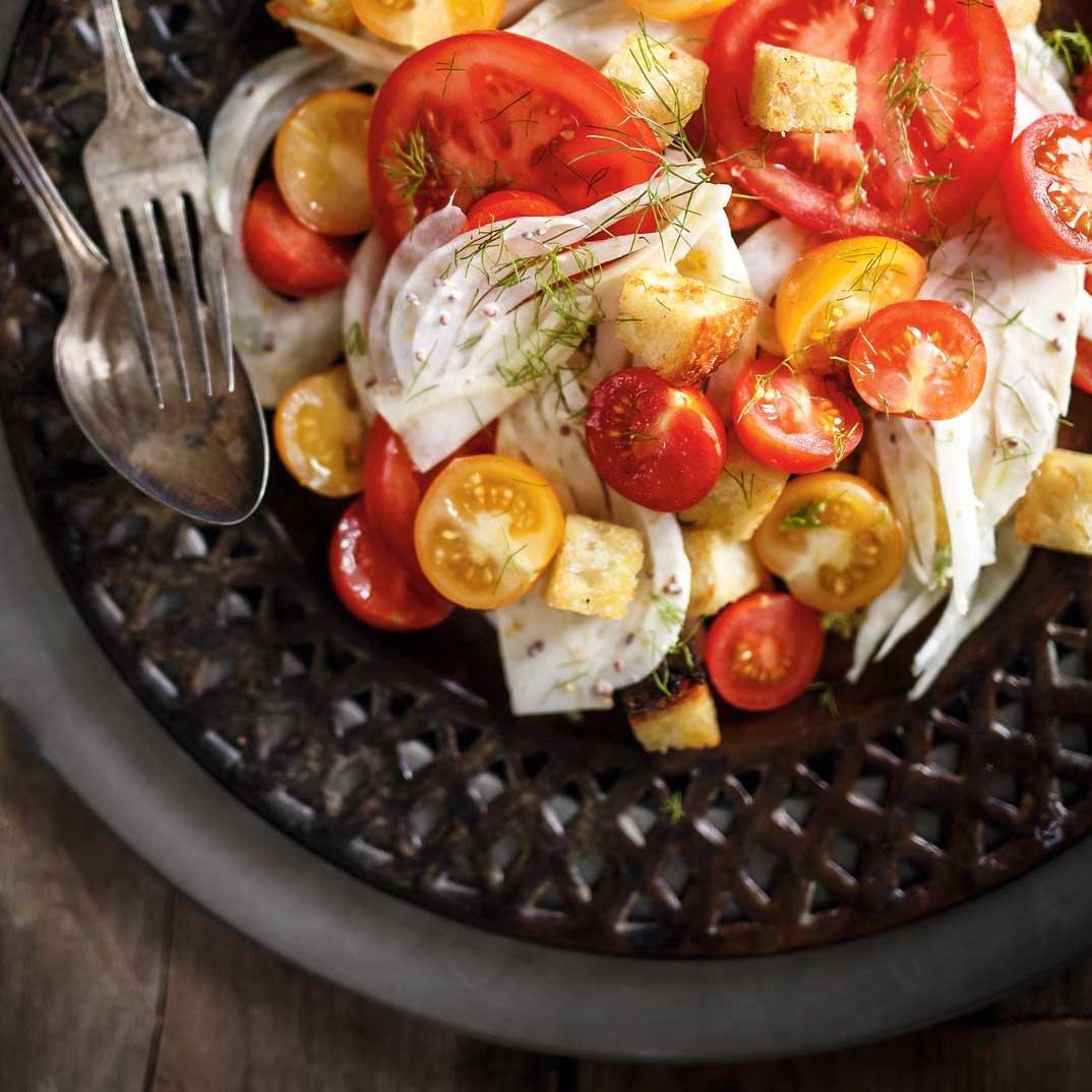 Tomato, Fennel and Crouton Salad