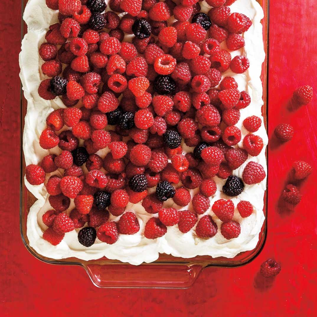 Tres Leche Raspberry Cake