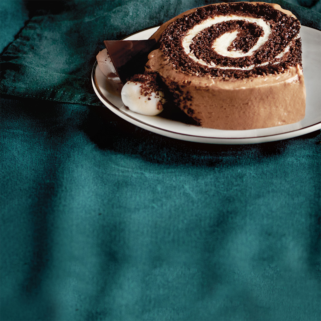 Triple Chocolate Yule Log