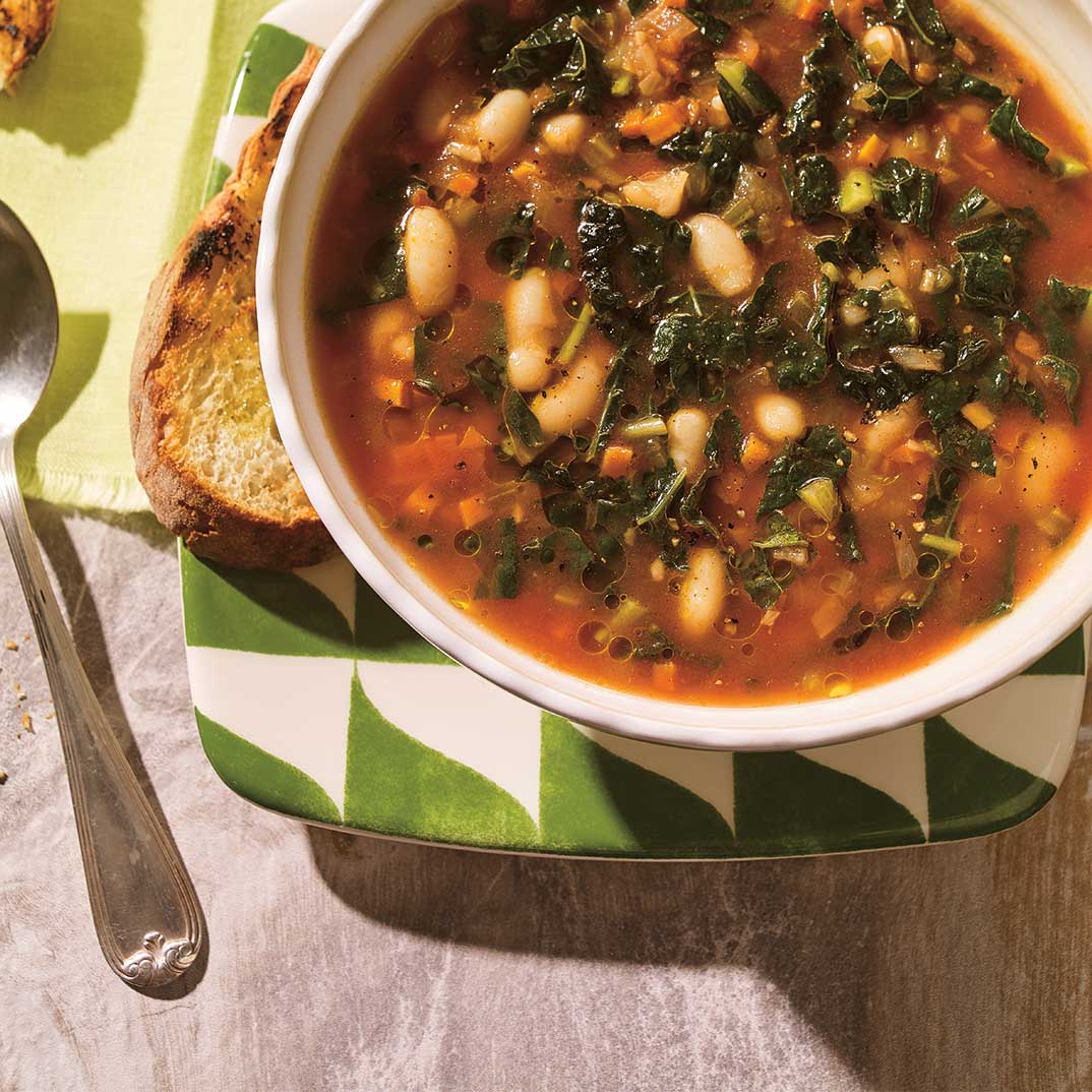 Tuscan Kale and White Bean Minestrone