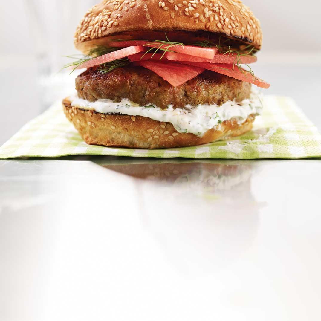 Veal and Watermelon Burgers 