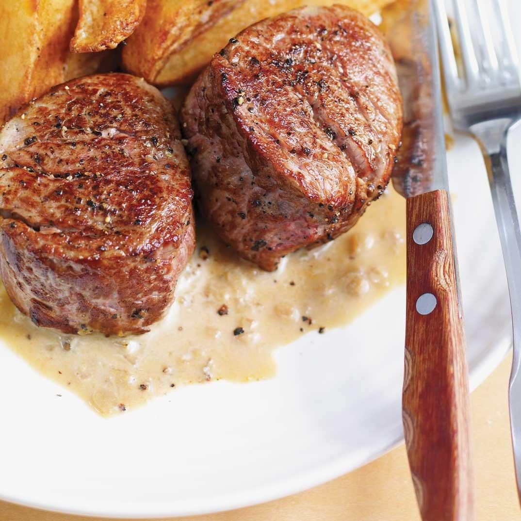Veal Medallions with Coffee-Cognac Sauce