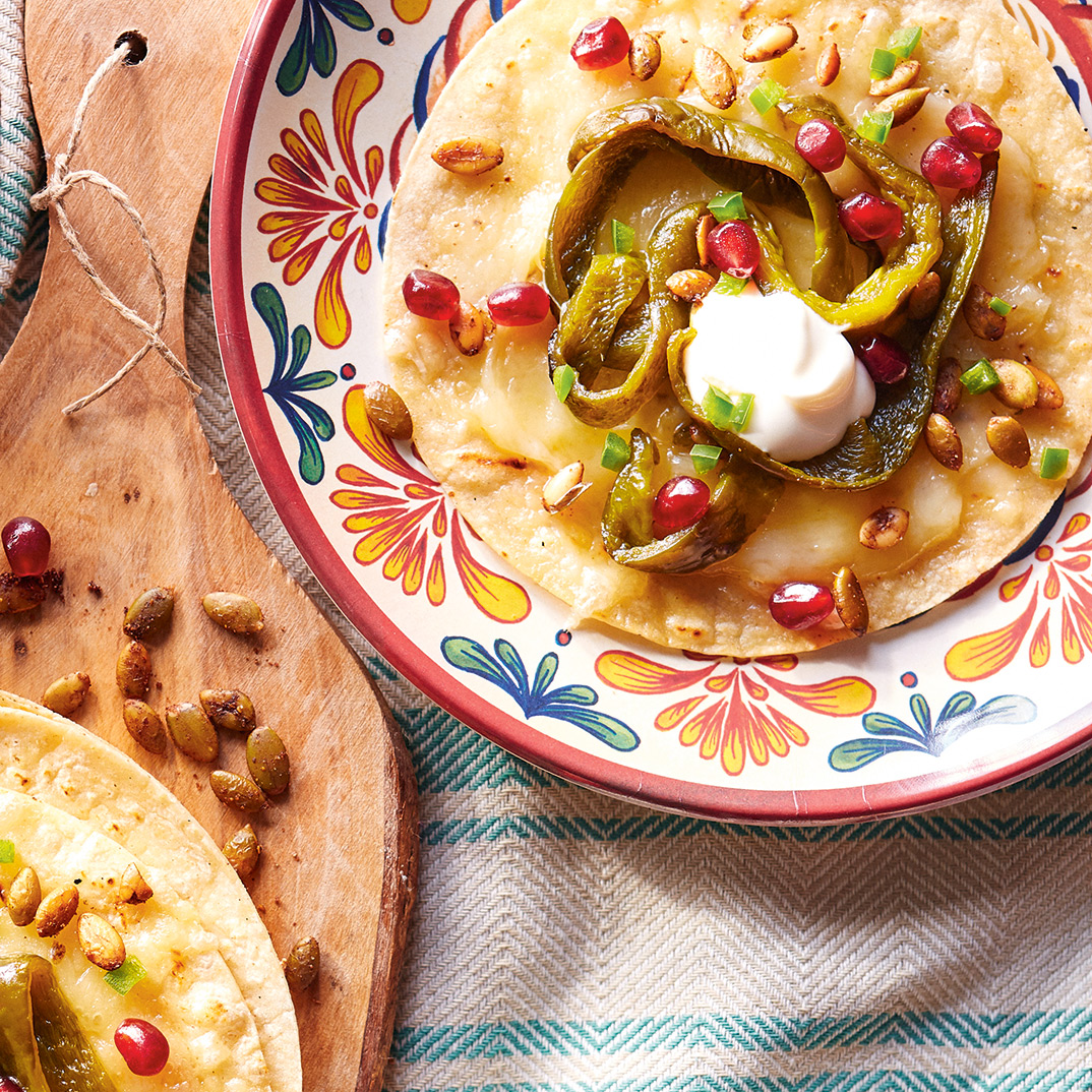 Veggie Tacos with Melty Cheese