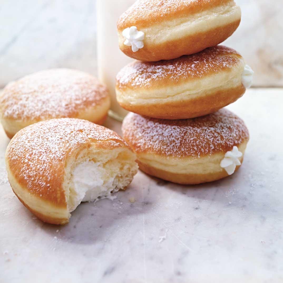 Whipped Cream-Filled Doughnuts