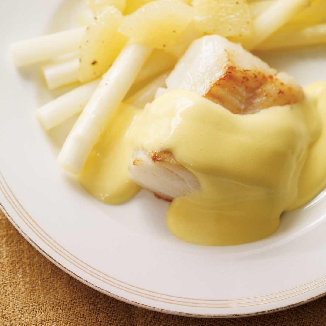 White Fish with Grapefruit and Honey Sabayon Recipes List