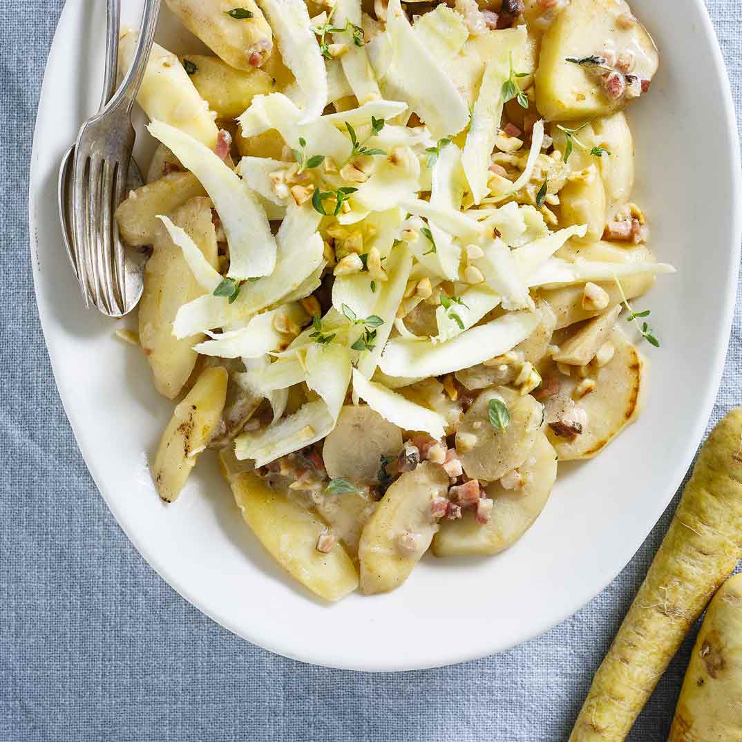 Winter Vegetable and Hazelnut Stew